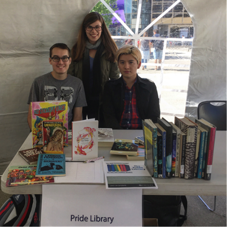 Pictured: volunteers Cameron, Danya, and Victor.